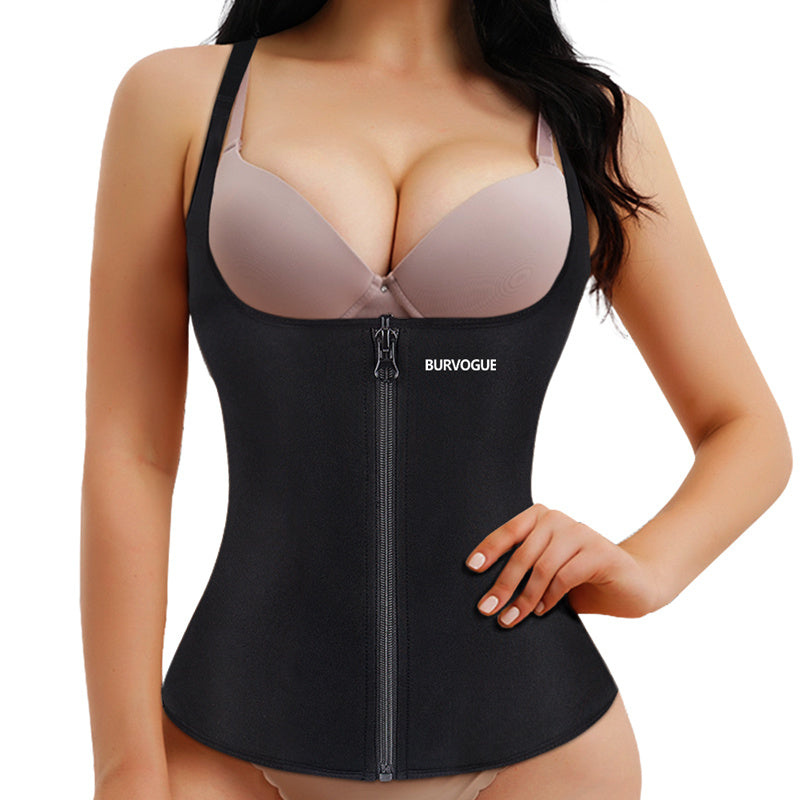 Burvogue Waist Trainer Corset Underbust Shapewear Latex Body